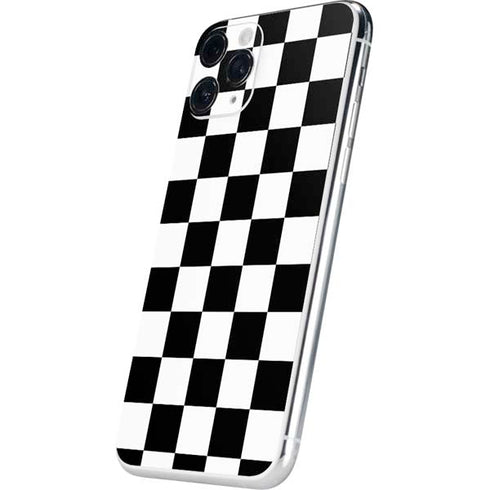 Black and White Checkered iPhone 11 Pro Skin