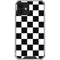 Black and White Checkered iPhone 12 Clear Case