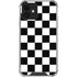 Black and White Checkered iPhone 12 Clear Case