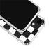 Black and White Checkered iPhone 12 Clear Case