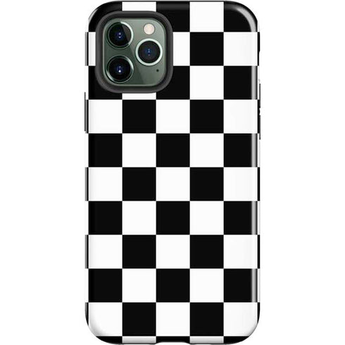Black and White Checkered iPhone 12 Pro Impact Case