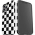 Black and White Checkered iPhone 12 Pro Impact Case