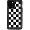 Black and White Checkered iPhone 12 Pro Max Waterproof Case