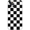 Black and White Checkered iPhone 12 Pro Skin