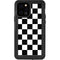 Black and White Checkered iPhone 12 Pro Waterproof Case