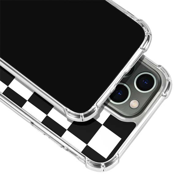 Black and White Checkered iPhone 13 Pro Max Clear Case Skinit