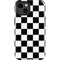 Black and White Checkered iPhone 15 Plus Impact Case