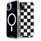 Black and White Checkered iPhone 15 MagSafe Case
