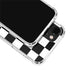 Black and White Checkered iPhone 15 Plus Clear Case