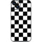 Black and White Checkered iPhone 15 Plus Skin