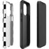 Black and White Checkered iPhone 15 Pro Impact Case