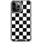 Black and White Checkered iPhone 14 Pro Max Clear Case