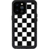 Black and White Checkered iPhone 14 Pro Max Waterproof Case