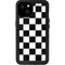 Black and White Checkered iPhone 15 Plus Waterproof Case