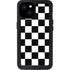 Black and White Checkered iPhone 15 Plus Waterproof Case