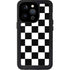 Black and White Checkered iPhone 15 Pro Waterproof Case