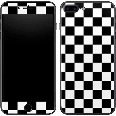 Black and White Checkered iPhone 7 Plus Skin