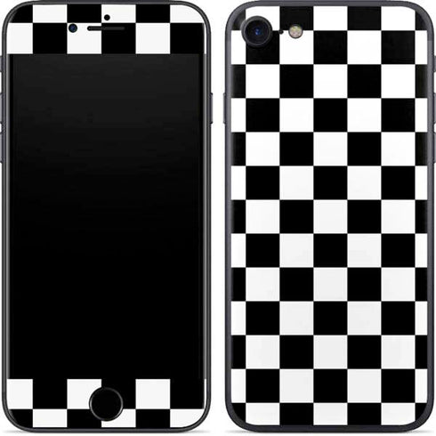 Black and White Checkered iPhone 7 Skin