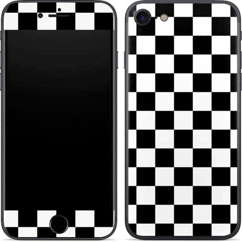 Black and White Checkered iPhone 8 Skin