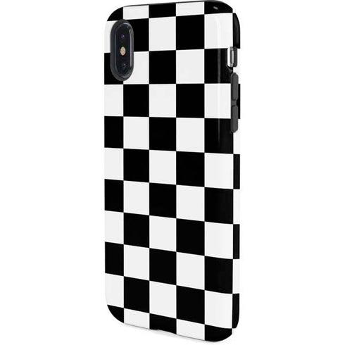 Black and White Checkered iPhone X Pro Case