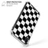 Black and White Checkered iPhone XR Clear Case