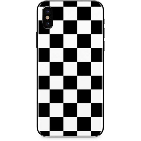 Black and White Checkered iPhone XS Max Skin