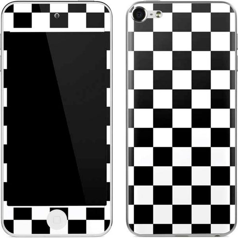 Black and White Checkered Apple iPod Skin