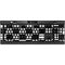 Black and White Checkered K95 RGB PLATINUM Mechanical Gaming Keyboard Skin