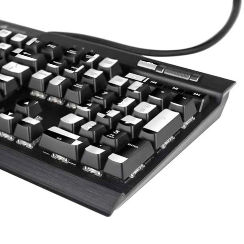 Black and White Checkered K95 RGB PLATINUM Mechanical Gaming Keyboard Skin