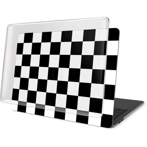 Black and White Checkered MacBook Pro 15in (2016-19) Case plus Skin