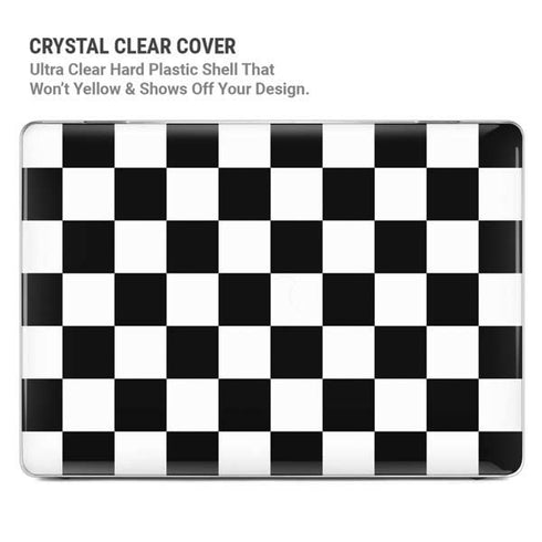 Black and White Checkered MacBook Pro 16in (2021-25) Case plus Skin
