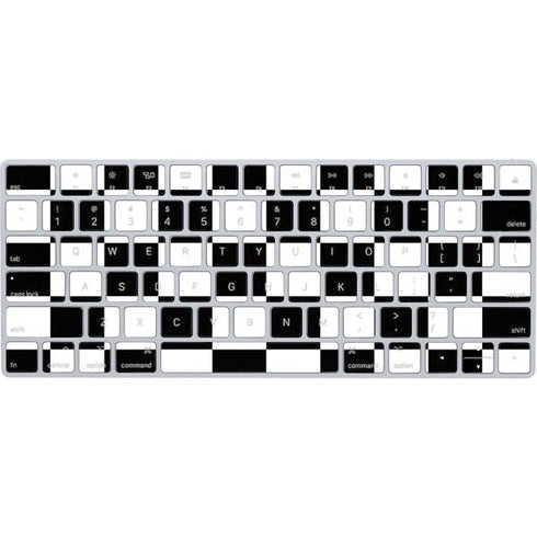Black and White Checkered Magic Keyboard Skin