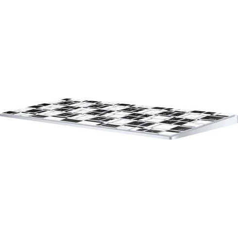 Black and White Checkered Magic Keyboard Skin