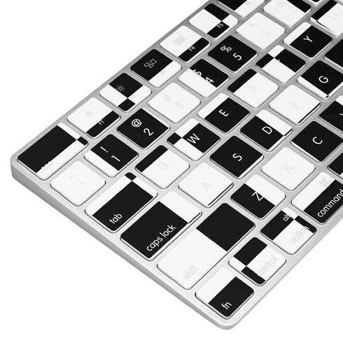Black and White Checkered Magic Keyboard Skin