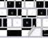 Black and White Checkered Magic Keyboard Skin