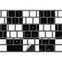 Black and White Checkered Magic Keyboard with Numeric Keypad Skin