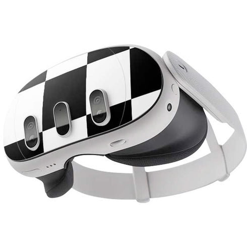 Black and White Checkered Meta Quest 3 Skin
