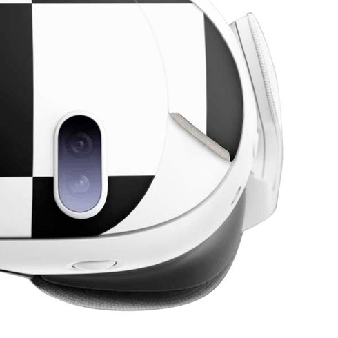 Black and White Checkered Meta Quest 3 Skin