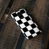 Black and White Checkered Moto E5 Plus Skin