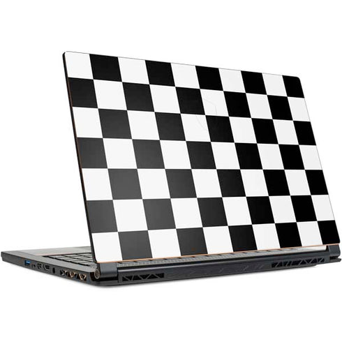 Black and White Checkered MSI GS65 Stealth Laptop Skin