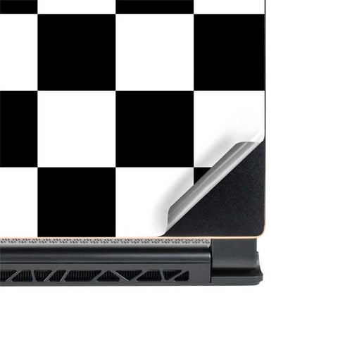 Black and White Checkered MSI GS65 Stealth Laptop Skin