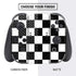 Black and White Checkered Nintendo Switch Bundle Skin
