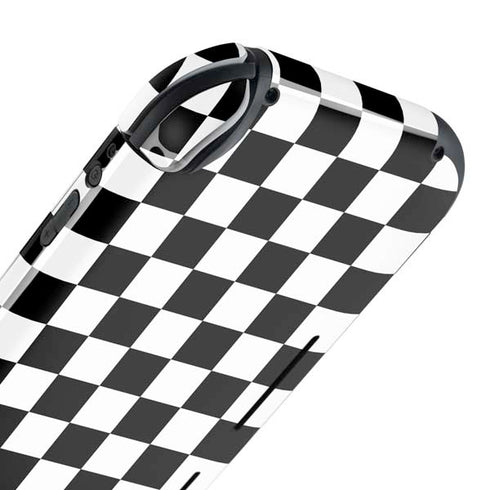 Black and White Checkered Nintendo Switch Lite Skin