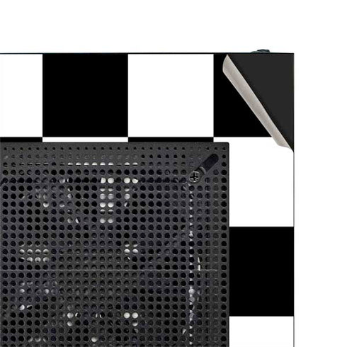 Black and White Checkered NZXT H510 Compact ATX Mid-Tower Case Skin