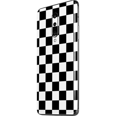 Black and White Checkered OnePlus 7 Pro Skin