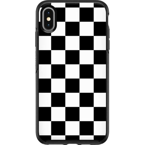 Black and White Checkered Otterbox Symmetry iPhone Skin