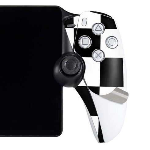 Black and White Checkered PlayStation Portal Remote Player Skin