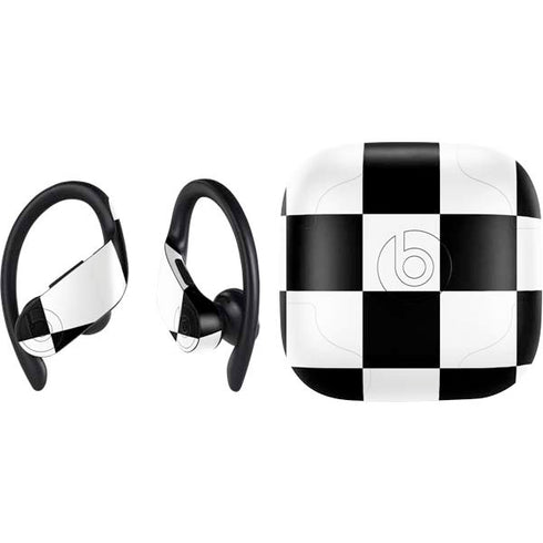 Black and White Checkered PowerBeats Pro Skin