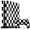 Black and White Checkered PS4 Console and Controller Bundle Skin