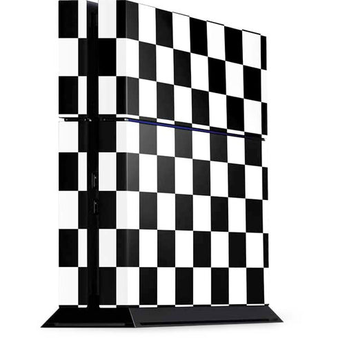 Black and White Checkered PS4 Console Skin